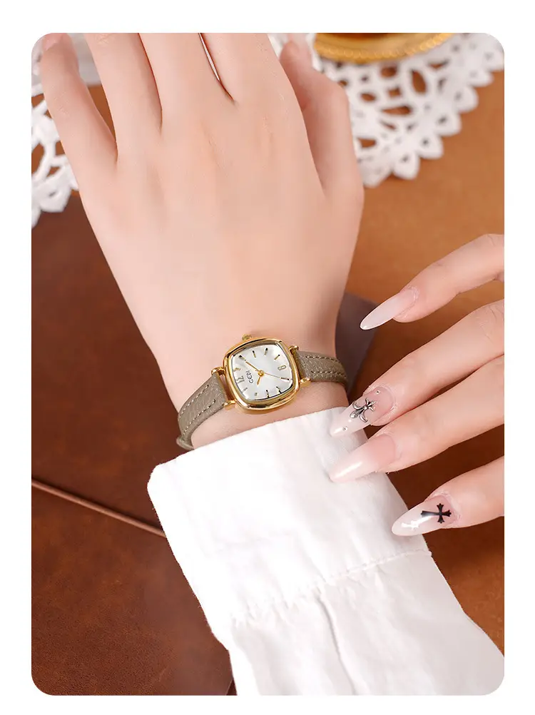 Goldie Women's Red Leather Belt Quartz Watch Small — feature 12