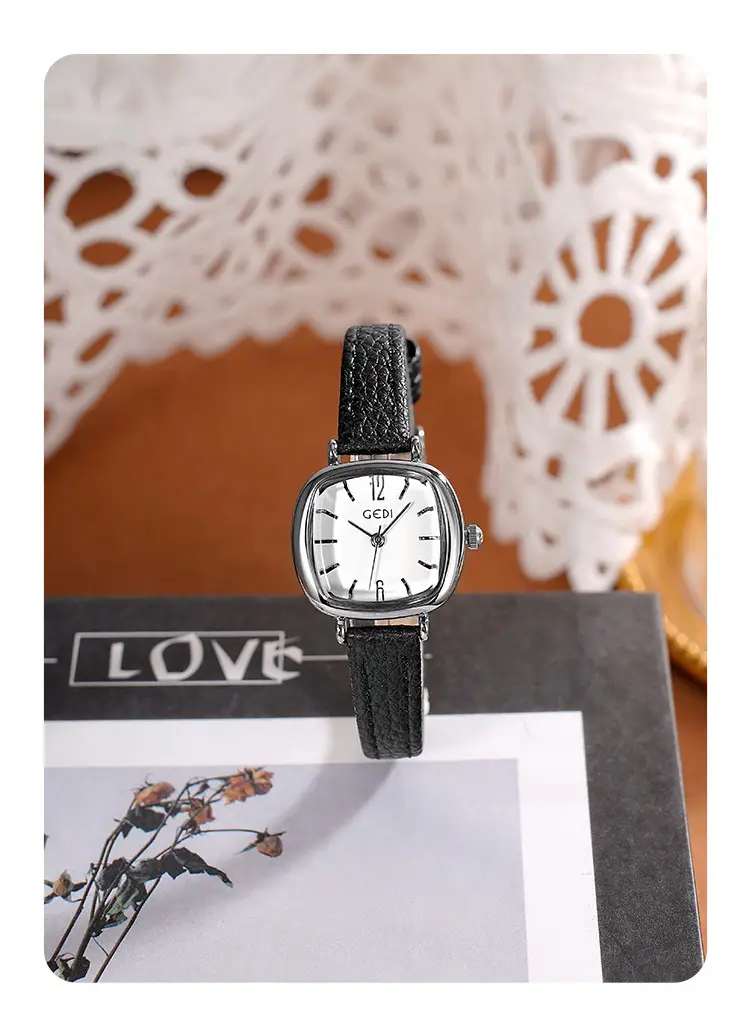 Goldie Women's Red Leather Belt Quartz Watch Small — feature 15