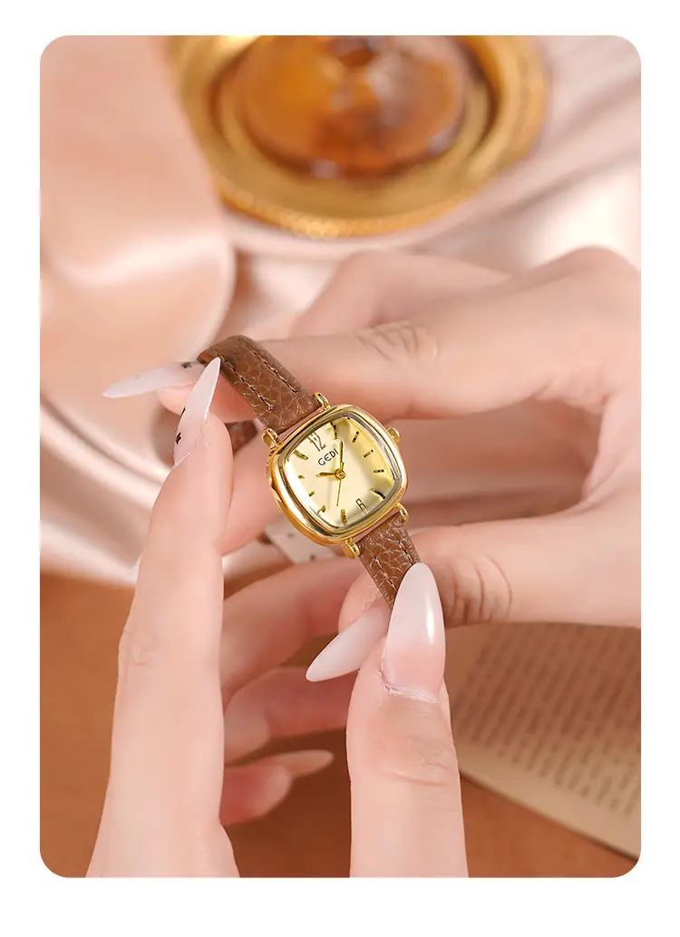 Goldie Women's Red Leather Belt Quartz Watch Small — feature 21