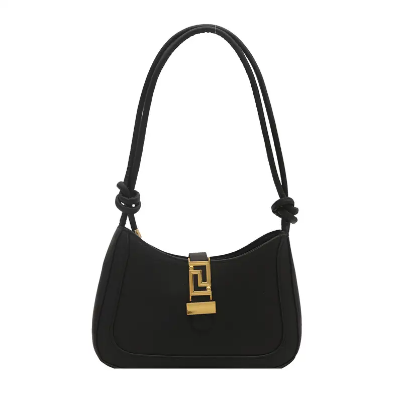 Women's Beige Crossbody Bag with Gold Clasp