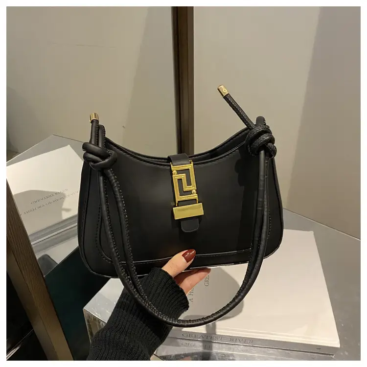 Women's Beige Crossbody Bag with Gold Clasp — feature 21