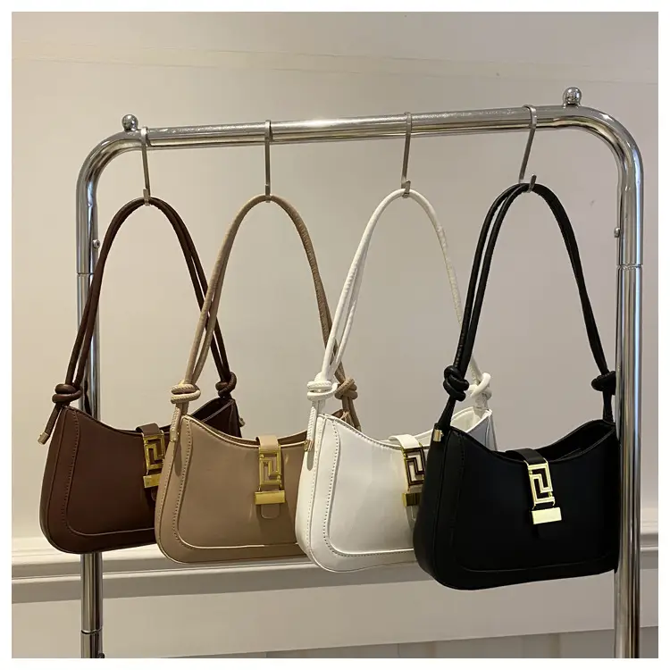 Women's Beige Crossbody Bag with Gold Clasp — feature 23