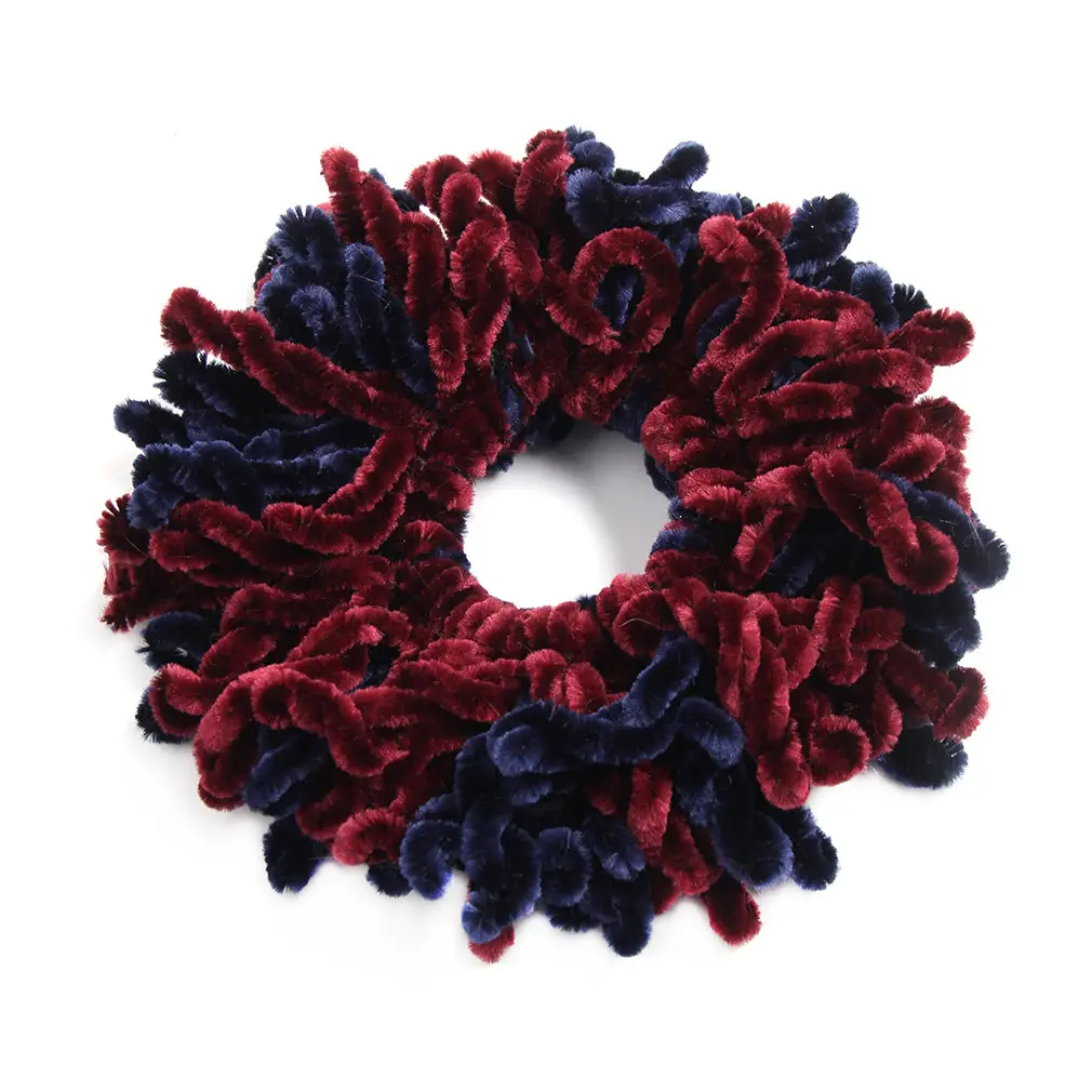 Two-Color Woolen Hair Tie for Women Muslim Headdress - Image 2