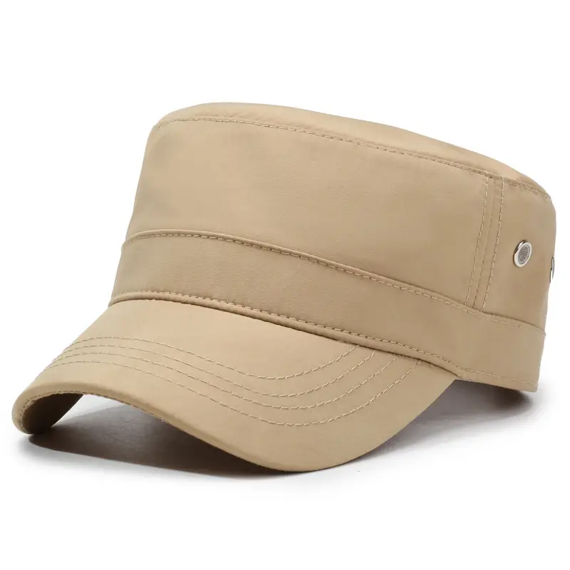 Men's Beige UV Visor Cap Spring Summer Hat - Image 4