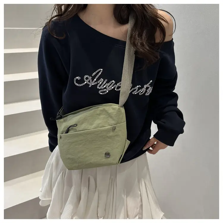 Black Nylon Crossbody Bag Lightweight Large Capacity 2025 β feature 15