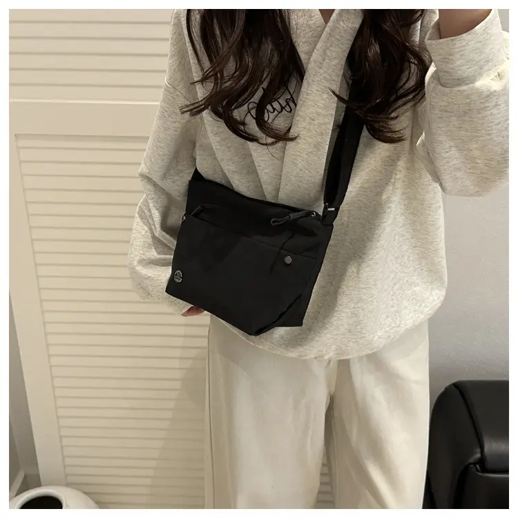 Black Nylon Crossbody Bag Lightweight Large Capacity 2025 β feature 20