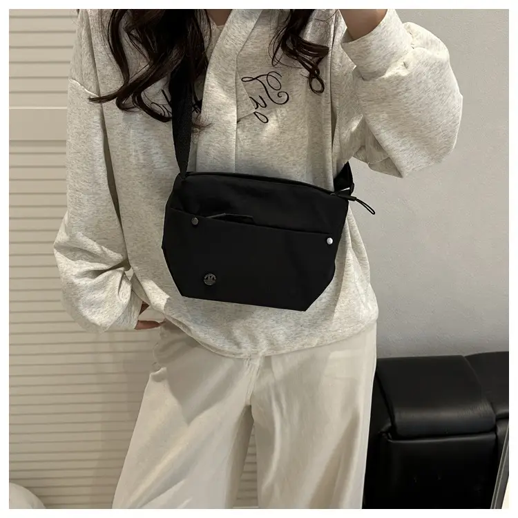 Black Nylon Crossbody Bag Lightweight Large Capacity 2025 β feature 21