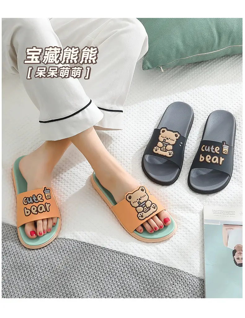 Summer Slippers for Women 2025 New Cute Home Indoor Bathroom Bath Non-Slip Couple Home Slippers for Men — feature 13