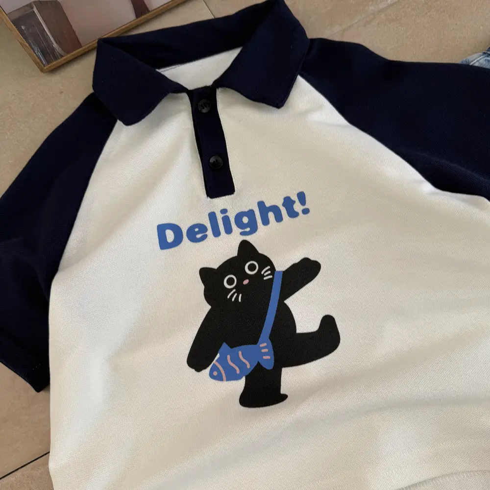 Kids Cartoon Polo T-Shirt Summer 2025 Medium Large — feature 6