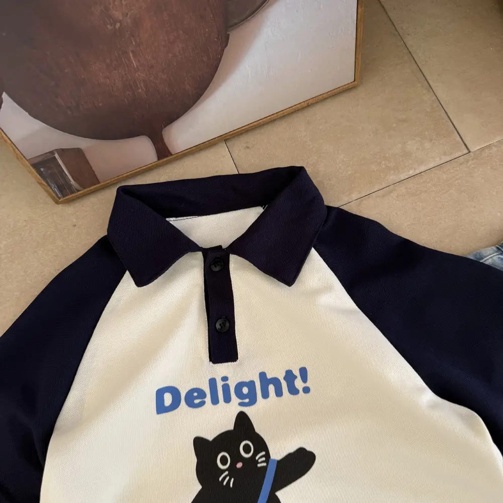 Kids Cartoon Polo T-Shirt Summer 2025 Medium Large — feature 7