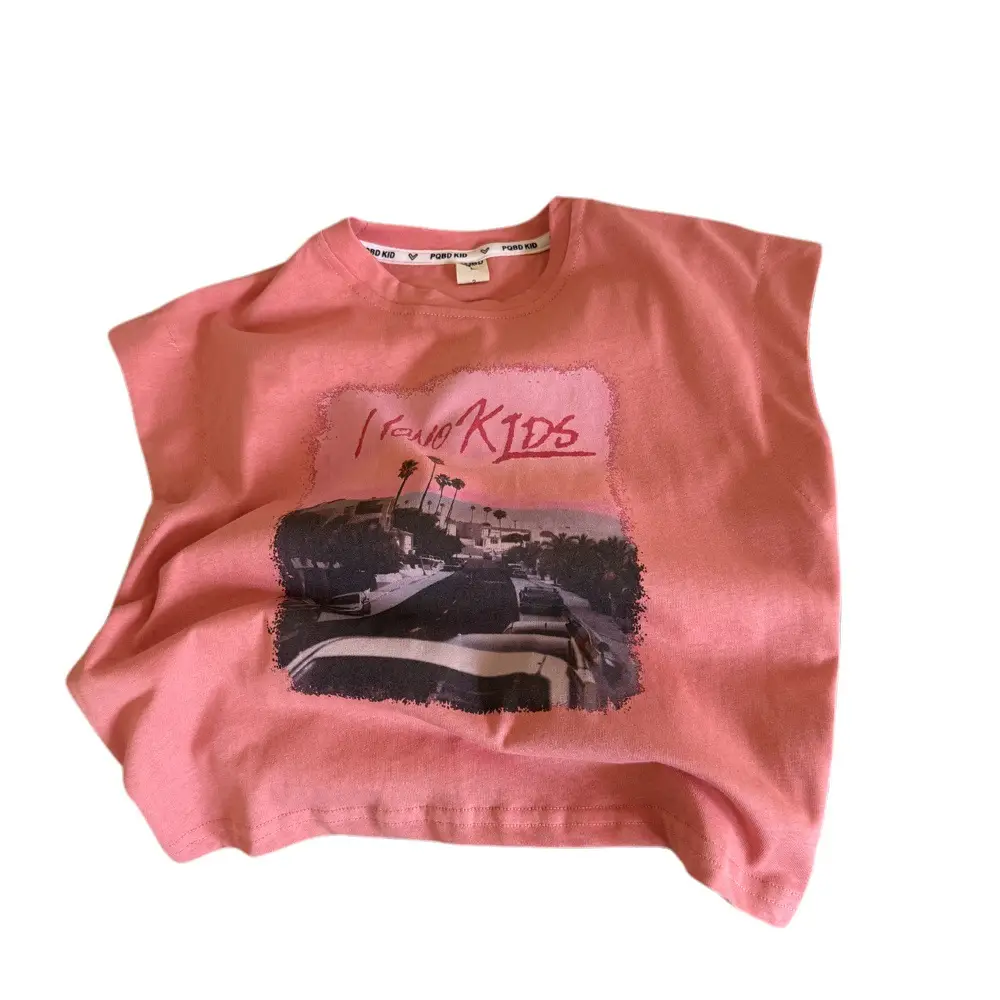 Pink Kids Vest T-Shirt Sleeveless Summer 2025 - Image 6