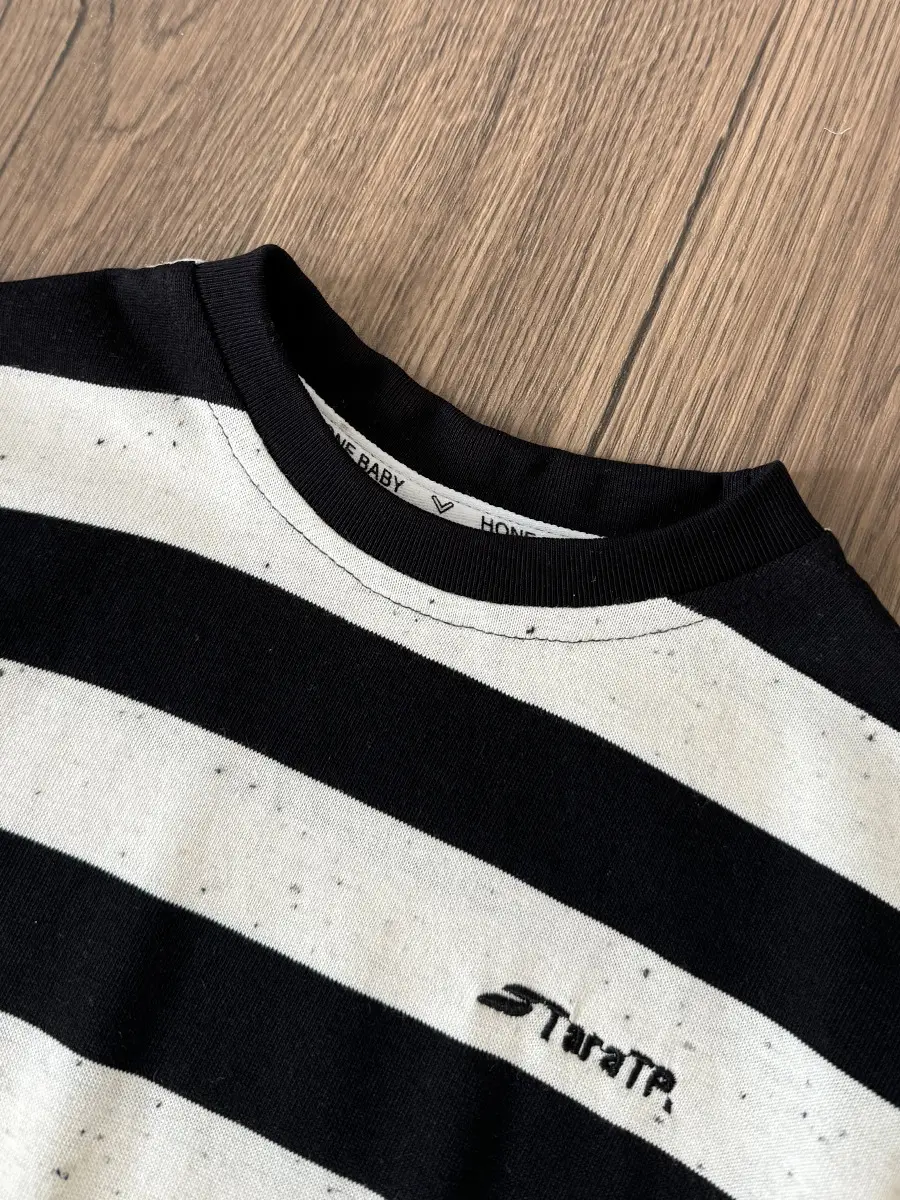 Summer Boys Crewneck Striped T-shirt Top - Image 5