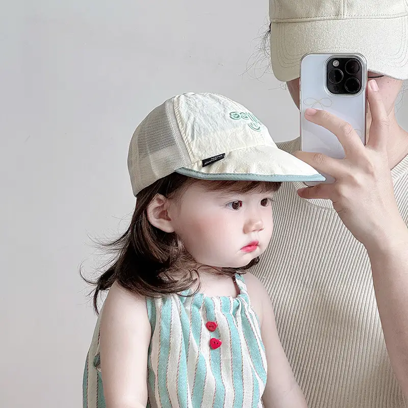 Baby's Mesh Sun Hat with Cap & Strap — feature 3