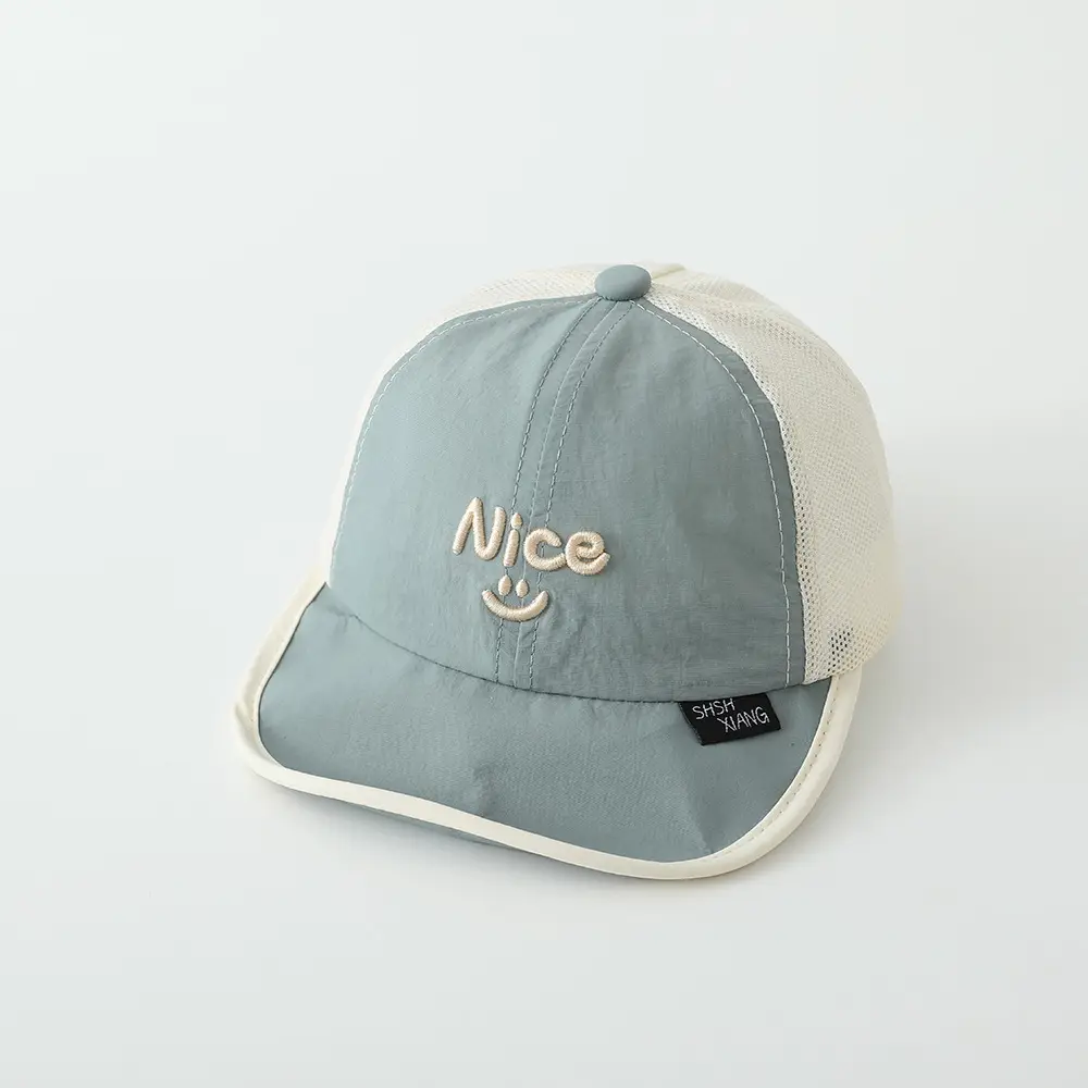 Baby's Mesh Sun Hat with Cap & Strap - Image 2