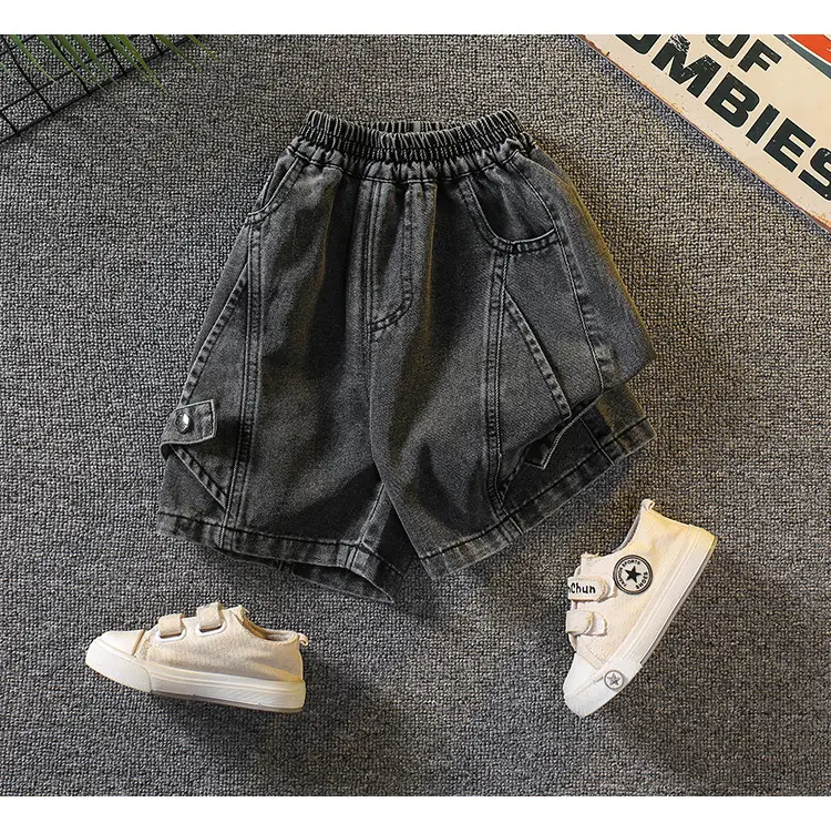 Boys Black Graphic T-Shirt Shorts Set 2026 — feature 17
