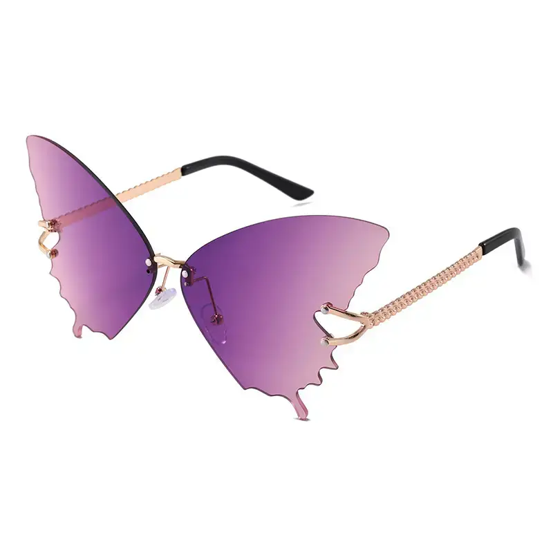 Adult Butterfly Sunglasses with Metal Rim & Anti-UV Protection - Image 10