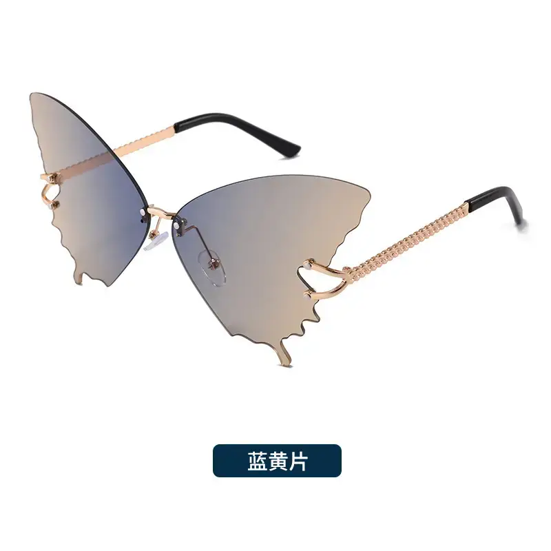 Adult Butterfly Sunglasses with Metal Rim & Anti-UV Protection - Image 4