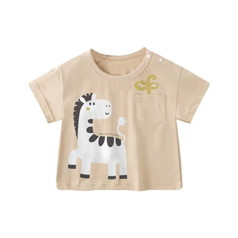 Baby T-shirt Elephant Print Summer Casual Short Sleeve - Image 8