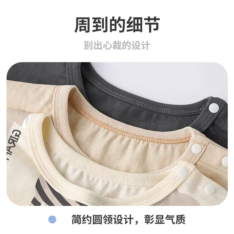 Baby T-shirt Elephant Print Summer Casual Short Sleeve — feature 10