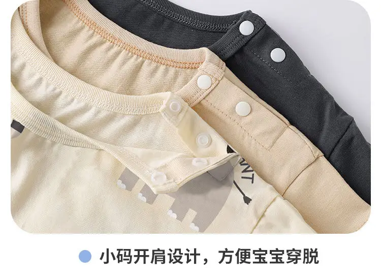 Baby T-shirt Elephant Print Summer Casual Short Sleeve — feature 11