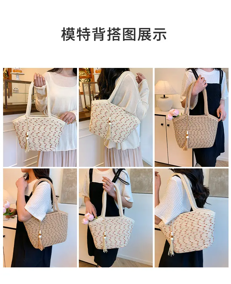 Fairy Ballet Straw Woven Shoulder Bag 2025 — feature 9