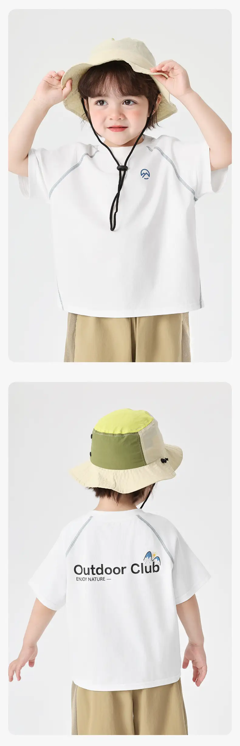 Right European Boys T-Shirt White 2025 Summer — feature 11