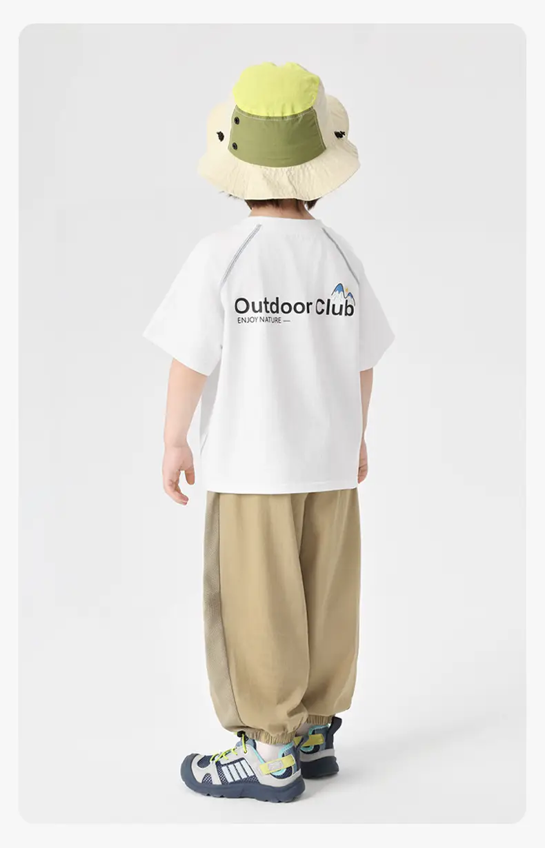 Right European Boys T-Shirt White 2025 Summer — feature 14