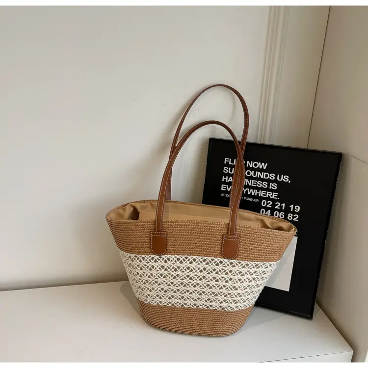 Women Straw Tote Bag Large Capacity Summer Shoulder Bag — feature 28