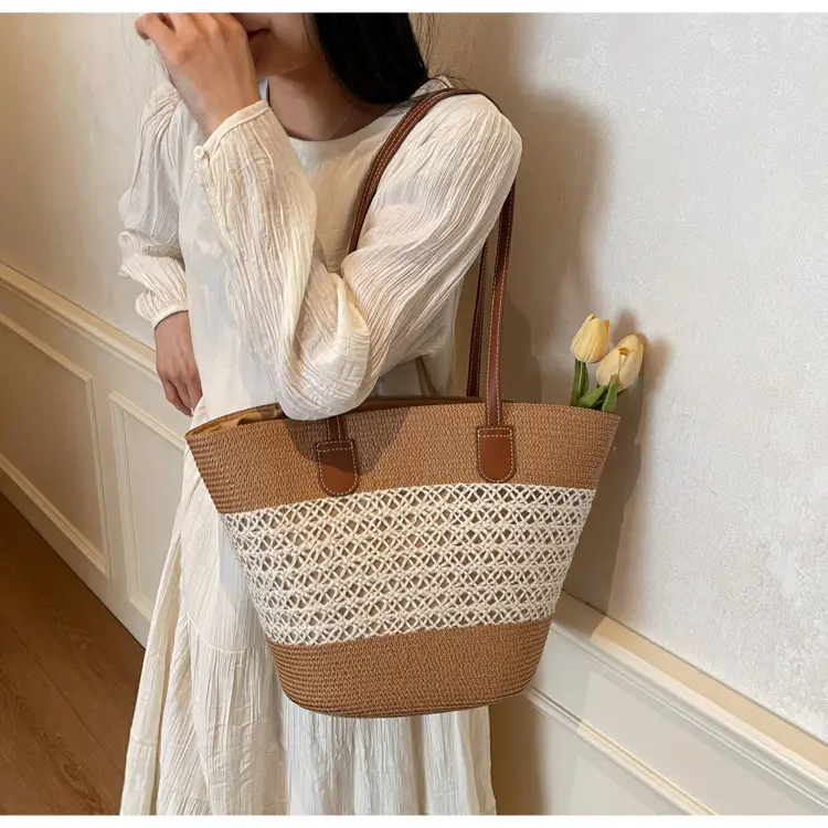 Women Straw Tote Bag Large Capacity Summer Shoulder Bag — feature 29