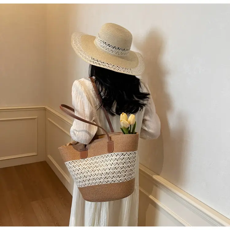 Women Straw Tote Bag Large Capacity Summer Shoulder Bag — feature 31