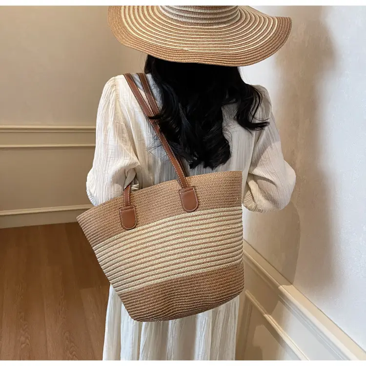 Women Straw Tote Bag Large Capacity Summer Shoulder Bag — feature 39