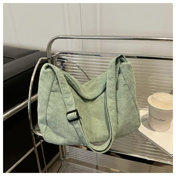 Beige Crossbody Tote Bag Large Capacity Lazy Style — feature 31