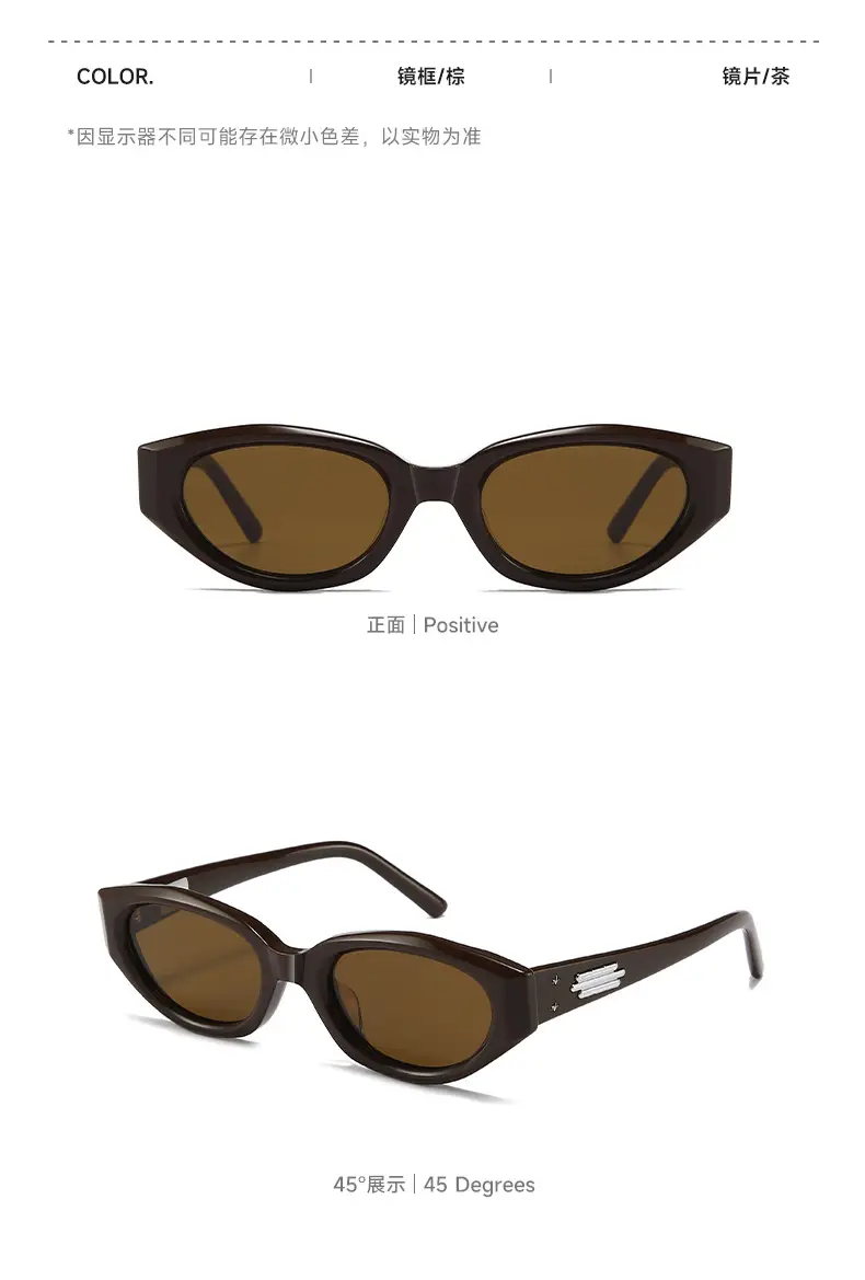 Jennie Fishtail Acetate Sunglasses White Black — feature 11