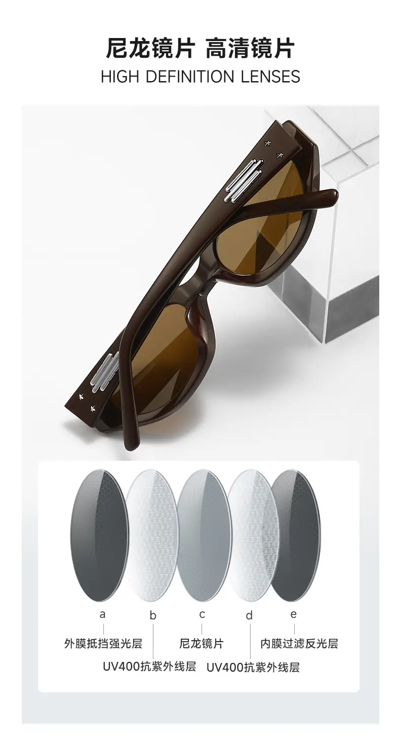 Jennie Fishtail Acetate Sunglasses White Black — feature 6