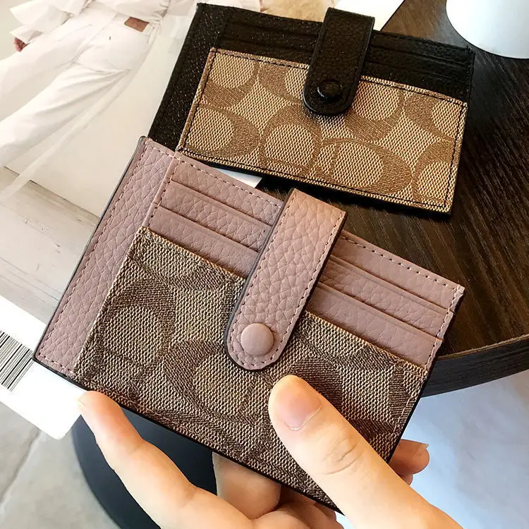 2025 New Small Card Holder for Women, Exquisite and Compact Driver's License Card Wallet, Genuine Leather Texture, Ultra-Thin Card Holder