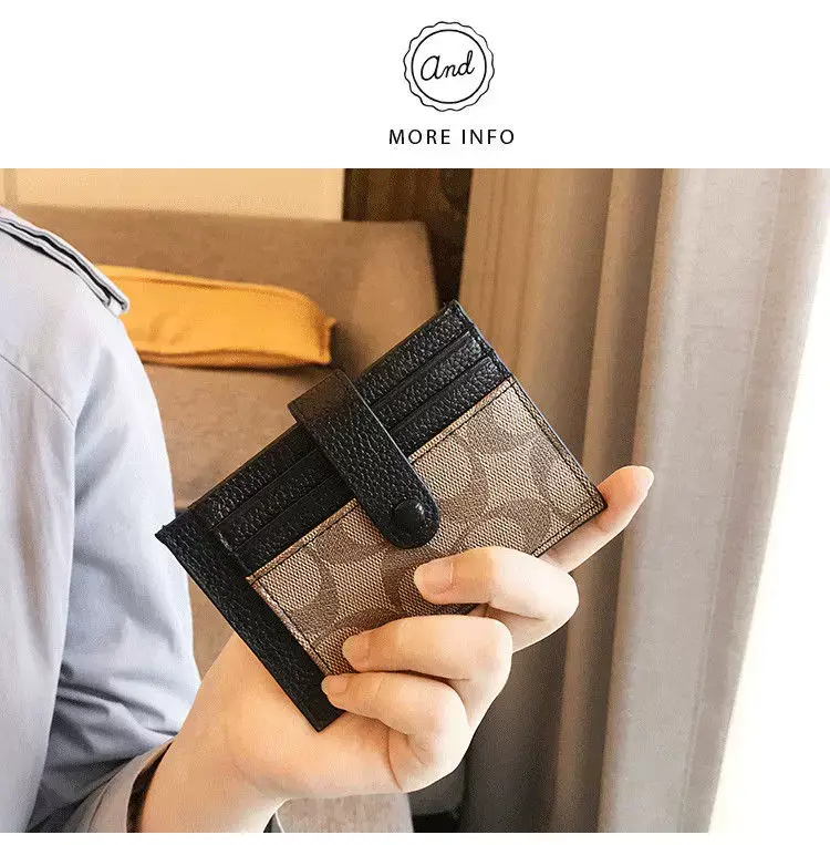 2025 New Small Card Holder for Women, Exquisite and Compact Driver's License Card Wallet, Genuine Leather Texture, Ultra-Thin Card Holder — feature 14