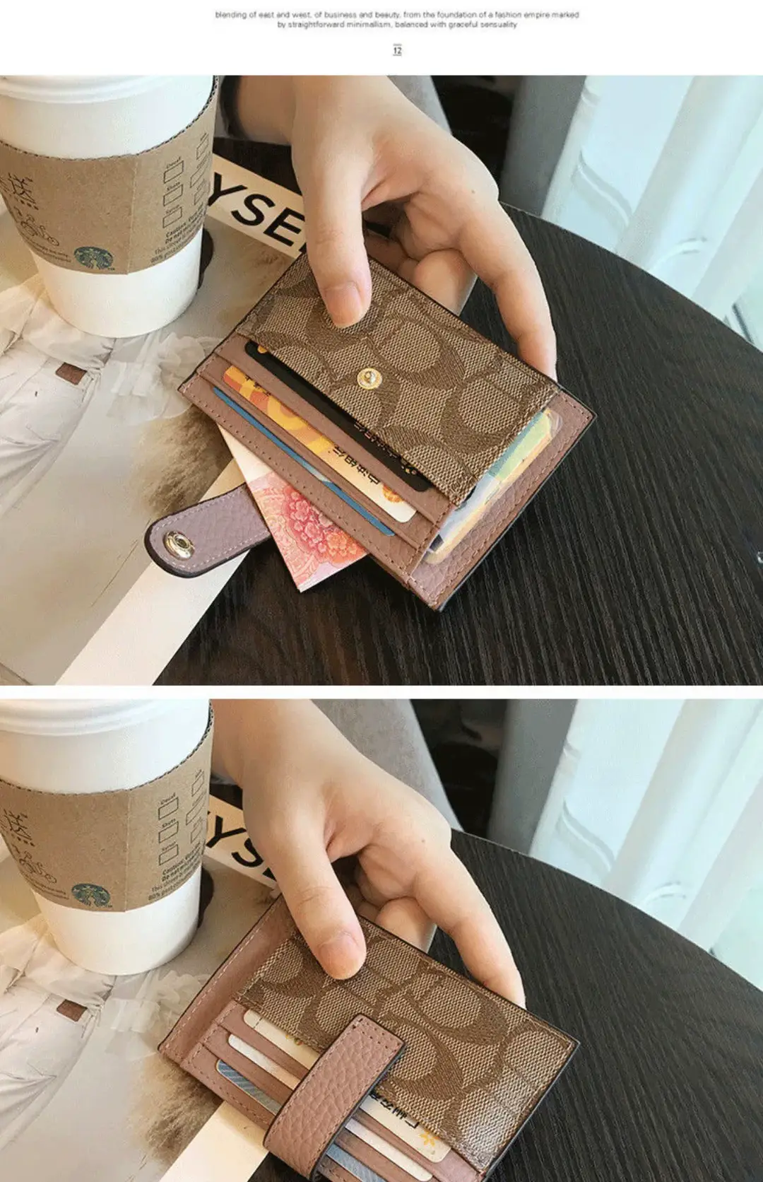 2025 New Small Card Holder for Women, Exquisite and Compact Driver's License Card Wallet, Genuine Leather Texture, Ultra-Thin Card Holder — feature 9