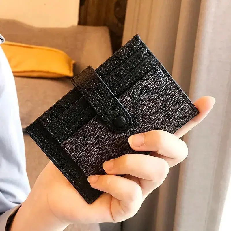 2025 New Small Card Holder for Women, Exquisite and Compact Driver's License Card Wallet, Genuine Leather Texture, Ultra-Thin Card Holder