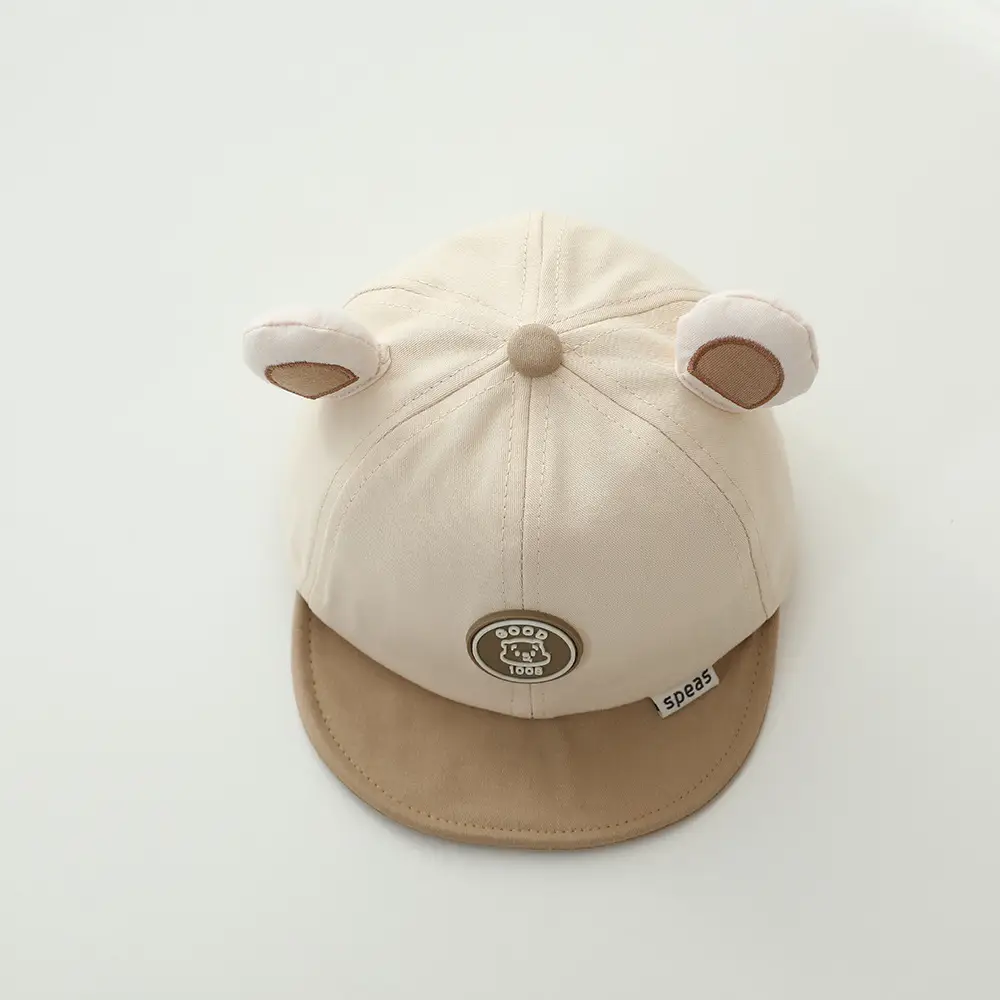 Cute Bear Cap Set for Girls Boys Soft Edge Spring Summer — feature 10