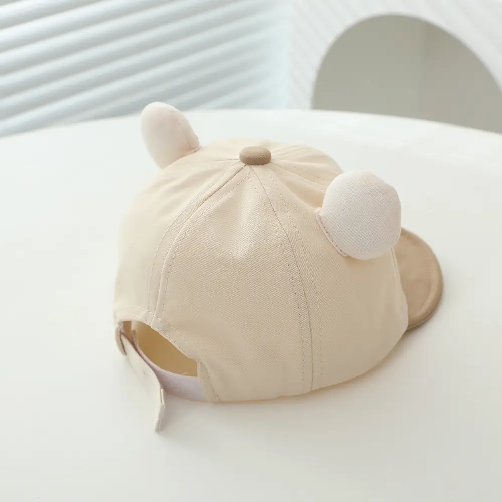 Cute Bear Cap Set for Girls Boys Soft Edge Spring Summer — feature 12