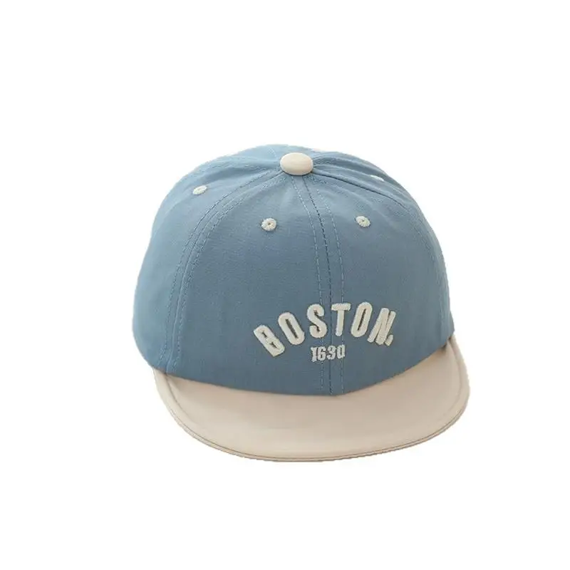 Boston Print Infant Cap Black Beige Quick-Drying - Image 10