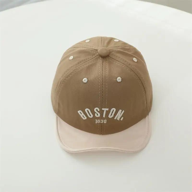 Boston Print Infant Cap Black Beige Quick-Drying — feature 11