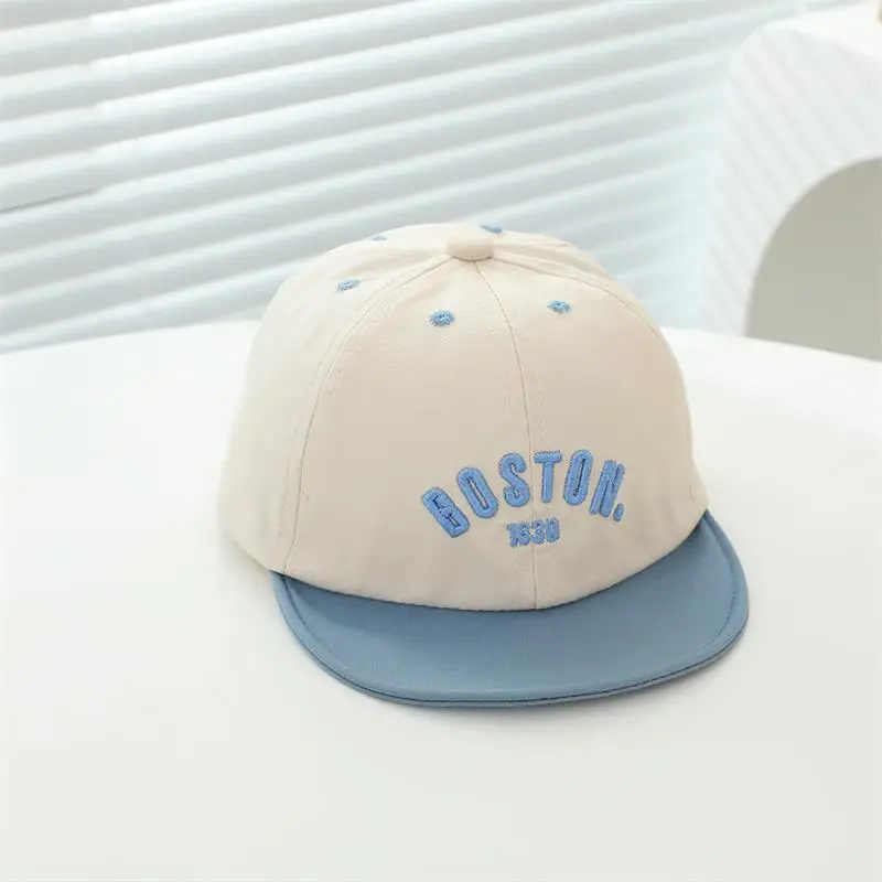Boston Print Infant Cap Black Beige Quick-Drying — feature 2