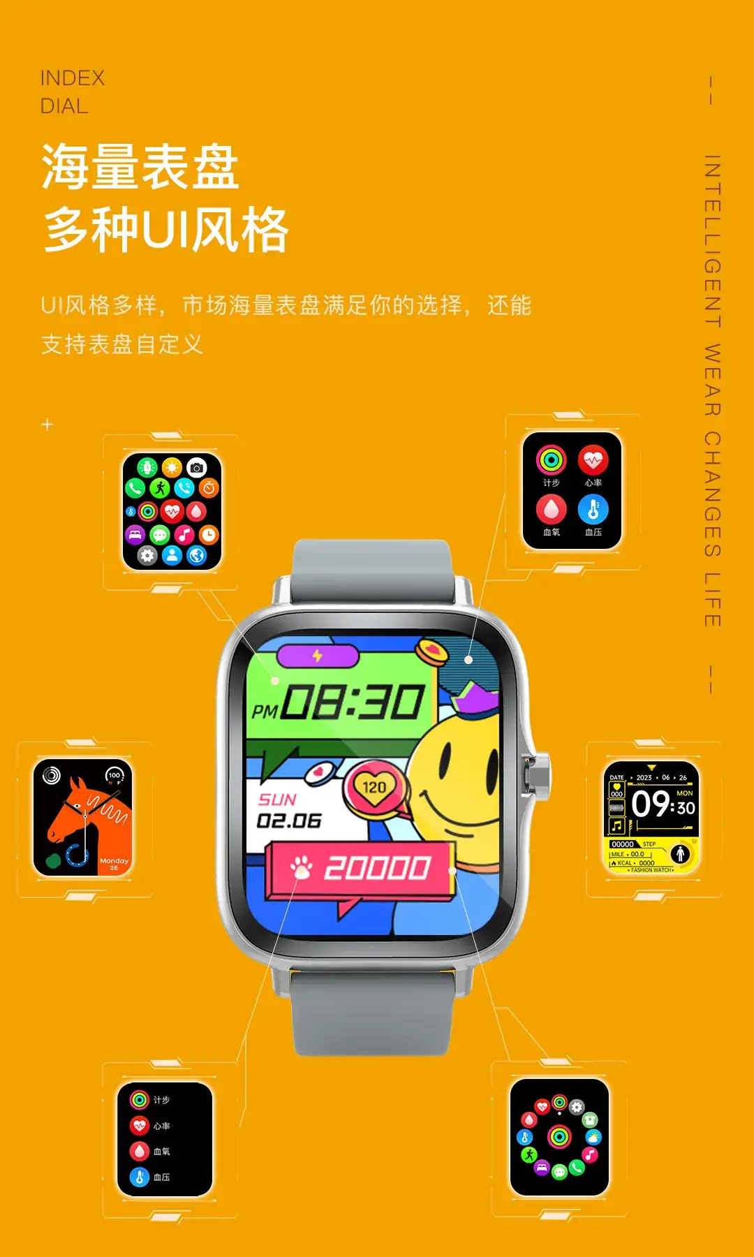 Huaqiang North Men's F13 Smart Watch with Heart Rate & Blood Oxygen Monitoring — feature 18