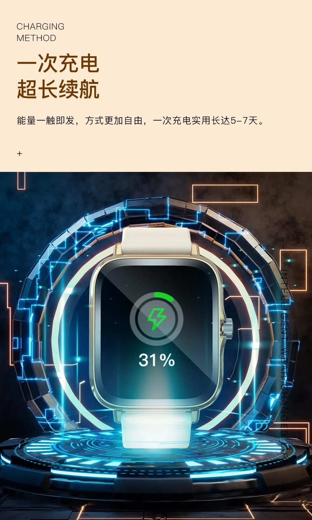 Huaqiang North Men's F13 Smart Watch with Heart Rate & Blood Oxygen Monitoring — feature 19