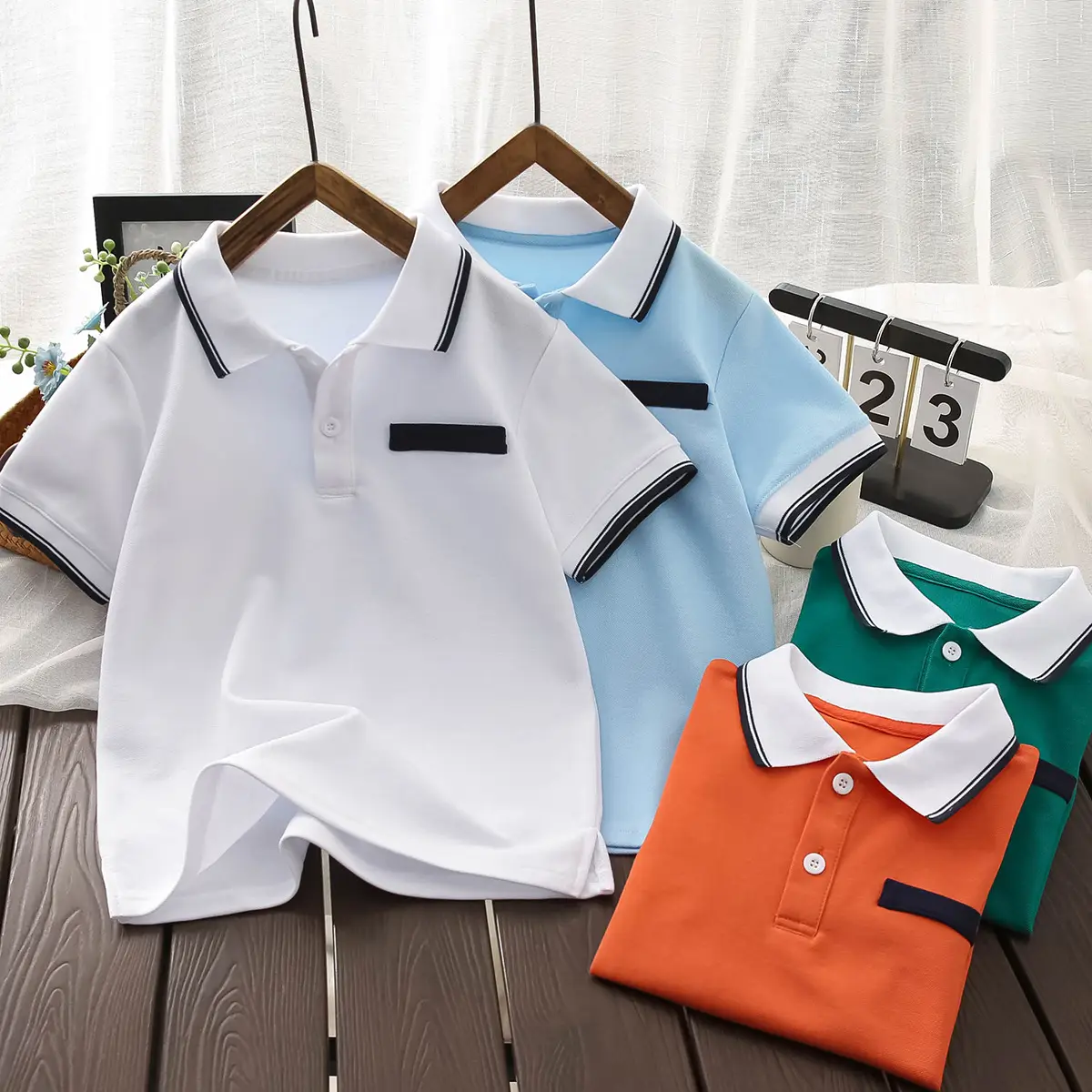 Boys Green Polo Shirt 2025 Summer New Kidsren - Image 5