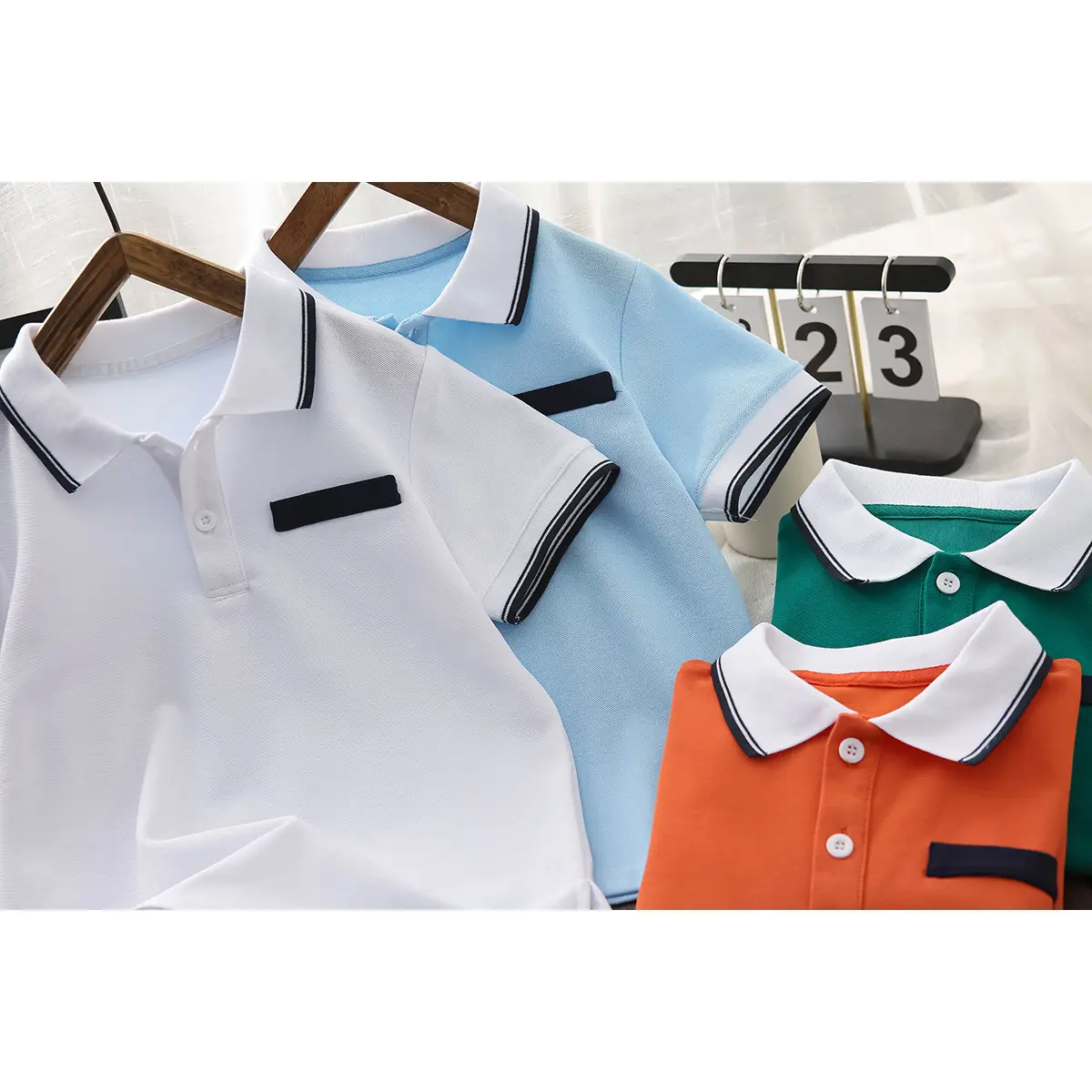 Boys Green Polo Shirt 2025 Summer New Kidsren - Image 6