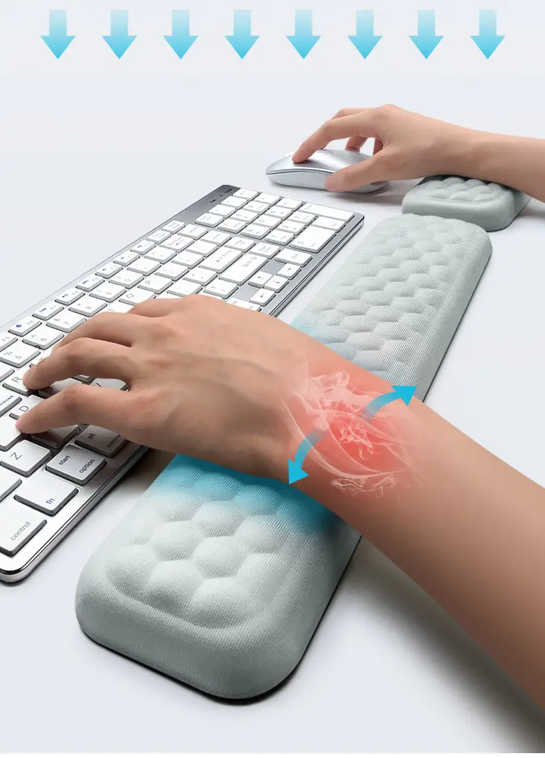 Memory Foam Mouse Pad with Acupressure Design Grey — feature 10
