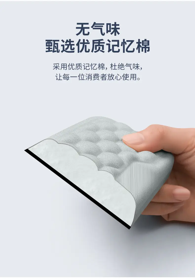 Memory Foam Mouse Pad with Acupressure Design Grey — feature 13