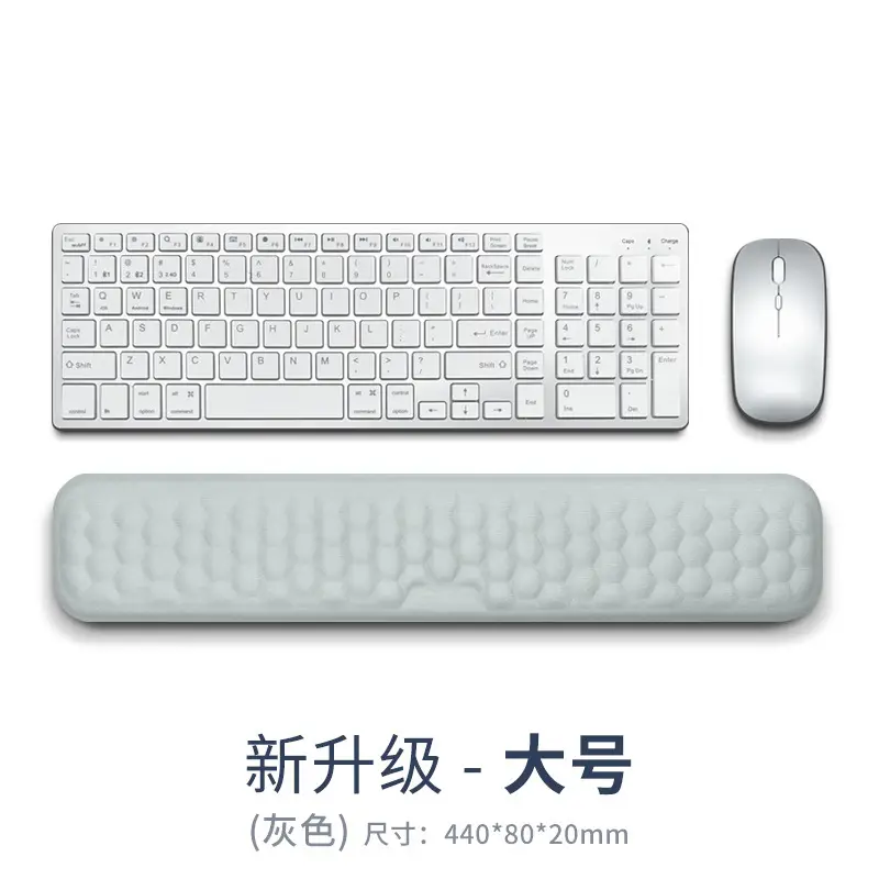 Memory Foam Mouse Pad with Acupressure Design Grey